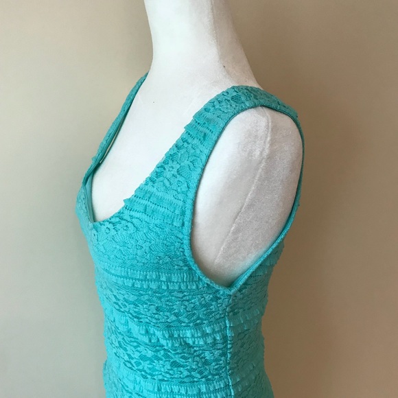 Forever 21 mint lace bodycon dress - Picture 6 of 8